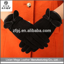 Großhandelsniedrige Preis-Qualitäts-Arbeits-Veloursleder-Lederhandhandschuhe